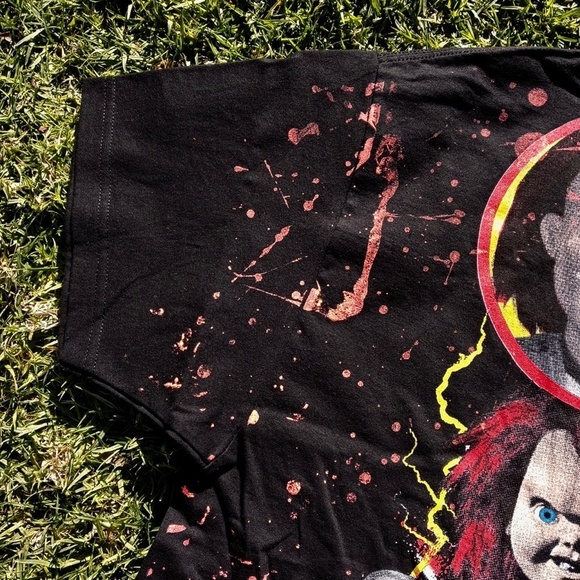 CHILD'S PLAY 2 Chucky Horror Movie All Over Print Bootleg T-Shirt - Size 2XL - Picture 7 of 8